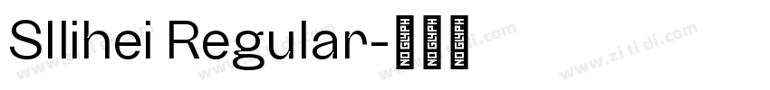 SIlihei Regular字体转换